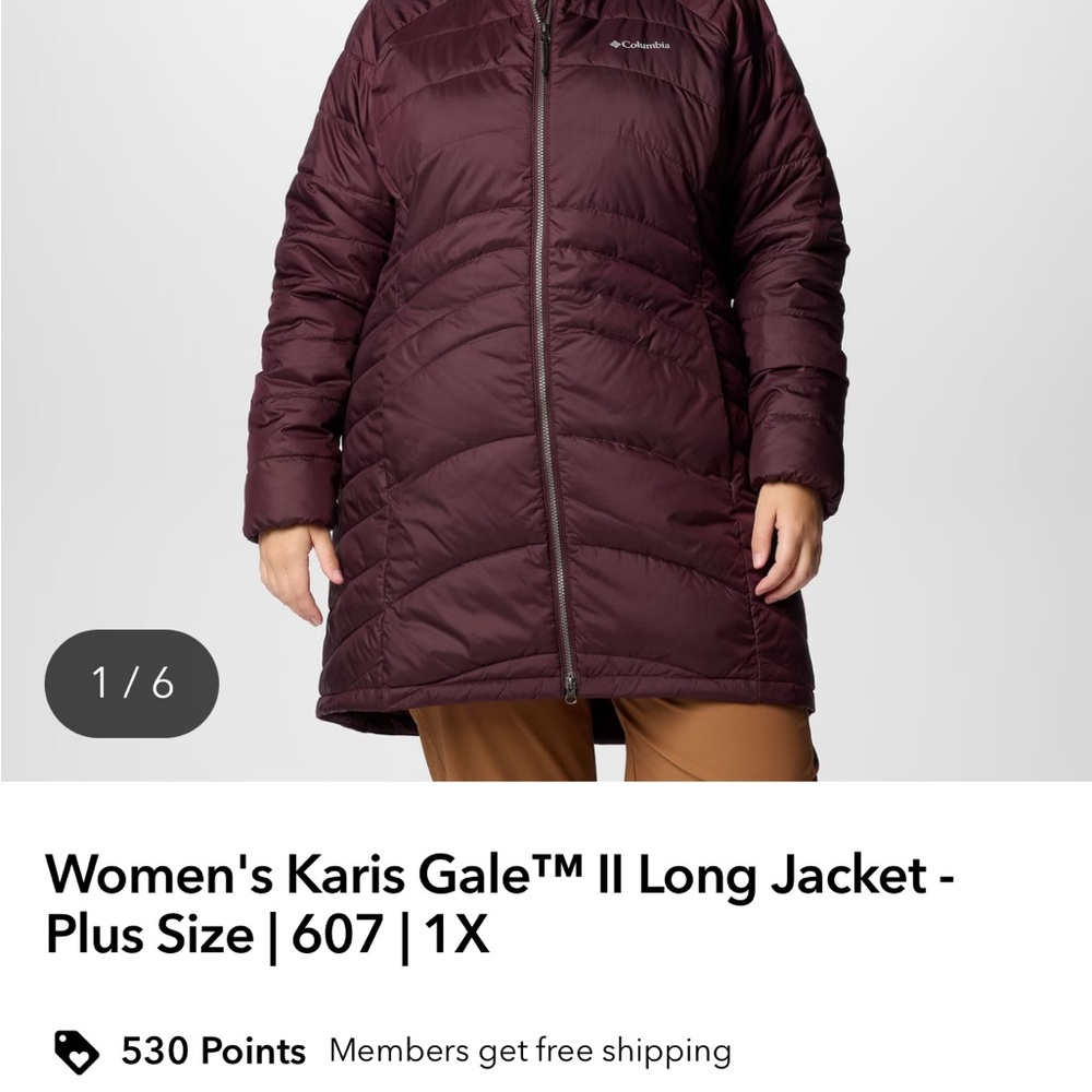 Columbia Women's Long Puffer Jacket - Dark Purple